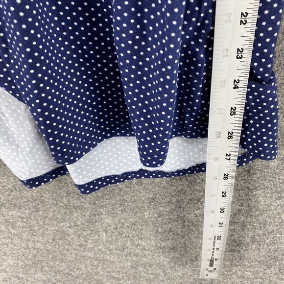 LulaRoe Top Women M Medium Blue Polka Dot Long Sleeve Round Neck Pullover Casual - Picture 8 of 9